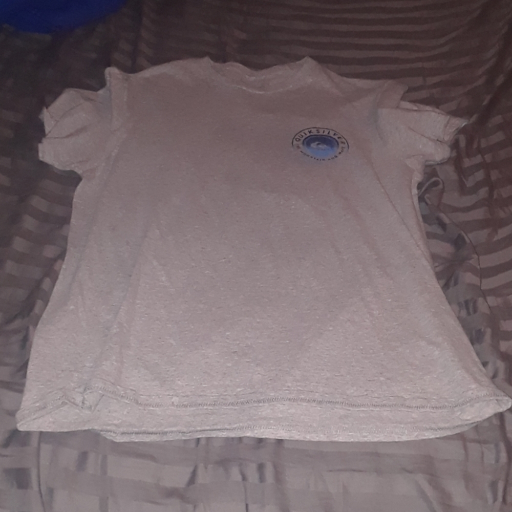 Grey Quiksilver Short Sleeve Tee